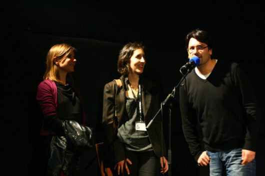 22 March - International First Film competition. Pedro Filipe Marques presents his film A NOSSA FORMA DE VIDA, with Lili Hinstin and Frédérique Devillez © Paul Jaulin