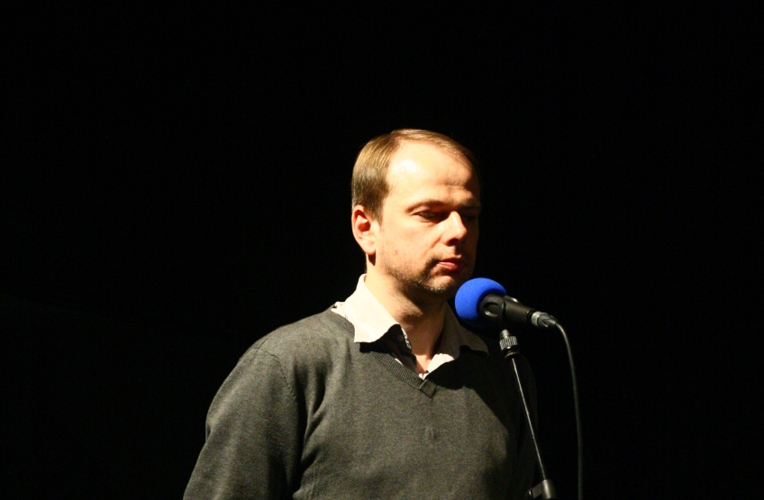 23 March - International Short Film competition. Filmmaker Dmitri Makhomet presents his film AUTOMNE © Paul Jaulin