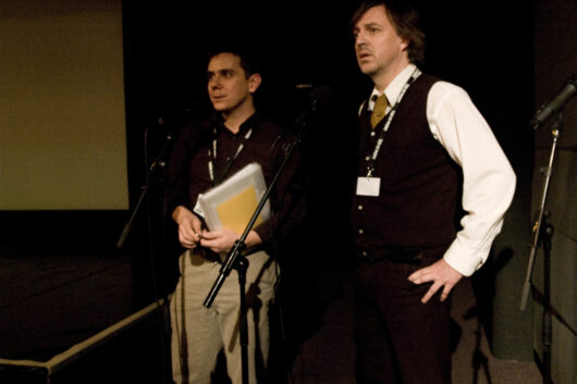 26 March - International competition. Filmmaker Travis Wilkerson presents his film DISTINGUISHED FLYING CROSS, with Javier Packer-Comyn © Tatevik Nadaryan