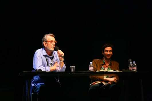 30 March - Tributes and workshops. Meeting with filmmaker Dick Fontaine and Michael Chaiken © Paul Jaulin