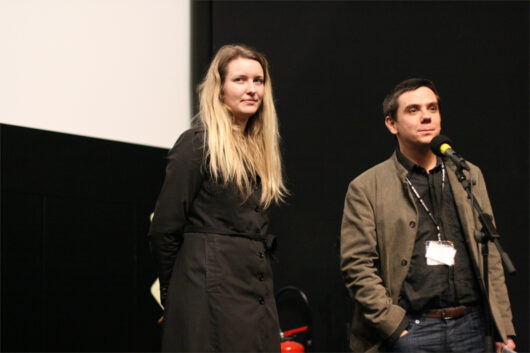 6 Mars - Compétition Internationale. La réalisatrice Sabrina Wulff présente son film REDEMPTION avec Javier Packer-Comyn (directeur artistique de la 31e édition de Cinéma du réel) © Valérie Duploy