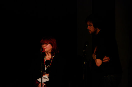 18 Mars - Compétition Internationale Premiers Films. Le réalisateur Andreas Hartman (à droite) présente son film TAGE DES REGEN avec Heike Hurst (traduction) © Gaëlle Delort