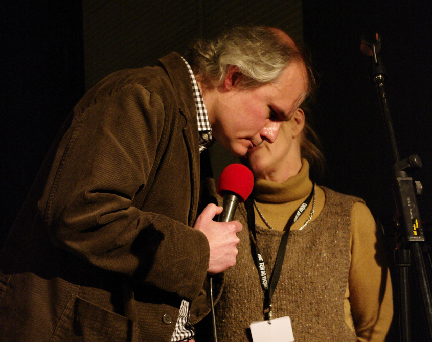 19 Mars - Compétition Internationale. Le réalisateur Andreas Horvart présente son film PASSION ACCORDING TO THE POLISH COMMUNITY OF PRUCHNIK avec Gill Gladstone (traduction) © Gaëlle Delort