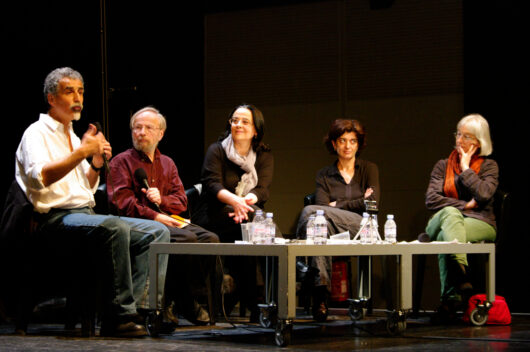 20 Mars - Rencontrer, Débattre. Débat ADDOC : où commence l'autre ? Avec Pierre Boccanfuso, Abraham Ségal, Simone Bitton, Ariane Doublet © Gaëlle Delort