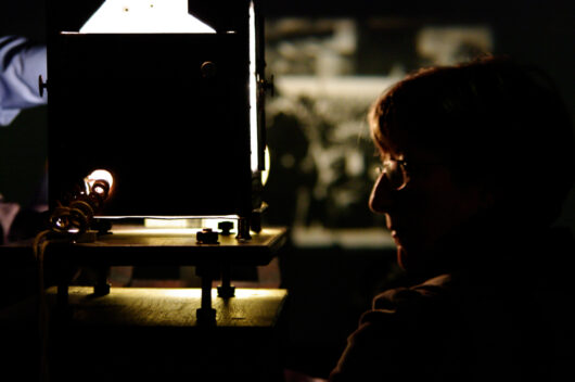 21 Mars - Projections au Cinématographe Lumière, animé par Jean-Pierre Verscheure © Gaëlle Delort