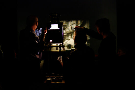 21 Mars - Projections au Cinématographe Lumière, animé par Jean-Pierre Verscheure © Gaëlle Delort