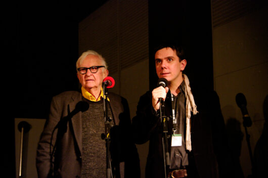 22 Mars - Dédicaces et Ateliers. Le réalisateur américain Albert Maysles présente une nouvelle séance dédiée à son travail avec Javier Packer-Comyn © Gaëlle Delort