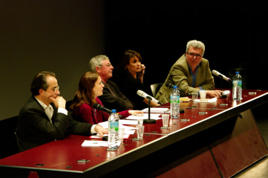 23 Mars - Rencontres Professionnelles. Main Basse sur les archives ? Vulgarisation, information, médiation. Le traitement du réel et/ou la confusion des genres. Avec Arnaud de Mezamat, Colombe Schneck, Hugues Le Paige, Ruth Zylberman et Louis Vaudeville © Gaëlle Delort