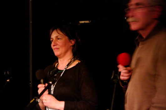 24 Mars - Compétition Française. La réalisatrice Iñès Compan présente son film À CIEL OUVERT avec Sylvain Roumette © Gaëlle Delort