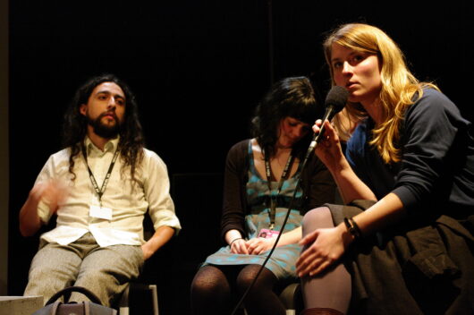 25 Mars - Forum Premiers Films SCAM. René Ballasteros, Johanna Wagner et Clémence Hébert © Gaëlle Delort