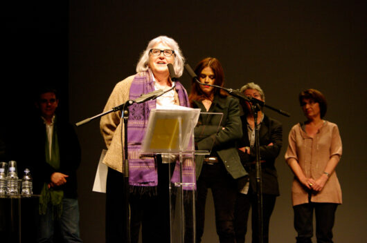 27 Mars - Cérémonie de Clôture. Palmarès. Jury Cultures France : Delphine Selles, Anne Coutinot, Christine Houard, Catherine Louvet et Fleur Albert © Marion Staltel