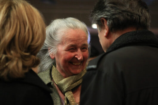 17 Mars - Cérémonie d'Ouverture. Cocktail. Yolande Simard Perrault (archéologue, épouse du réalisateur Pierre Perrault) © Marion Staltel