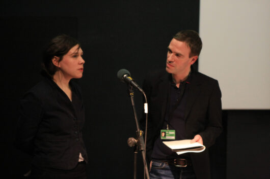 18 Mars - Compétition Française. La réalisatrice Joanna Grudzinska présente son film K O R avec François Bonenfant © Marion Staltel