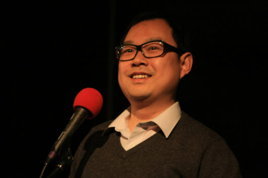 26 Mars - Compétition Internationale. Le réalisateur Xiaoxing Chen présente son film IDEAL MATCH © Marion Staltel