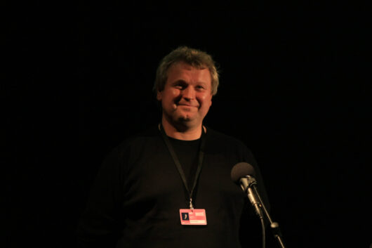 26 Mars - Compétition Internationale. Le réalisateur Victor Asliuk présente son film VOSTRAU BELARUS © Marion Staltel