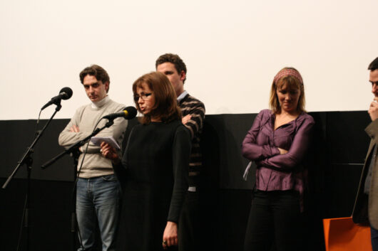 14 Mars - Cérémonie de Clôture. Palmarès. Le jury des Bibliothèques, composé de Gianmarco Torri, Alain Carou, Stéphane Mercurio et Sylvie Berthon, attribue le Prix des Bibliothèques à Aljona Polunina pour son film REVOLUTSIOON, MIDA POLNUD © Valérie Dupoy