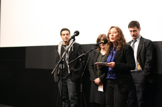 14 Mars - Cérémonie de Clôture. Palmarès. Le jury International attribue le Prix du Court métrage à Simon Lereng Wilmont pour son film OVER JORDEN, UNDER HIMLEN© Valérie Dupoy