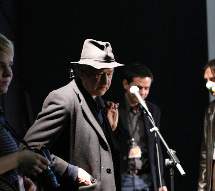 15 Mars - News From. Le réalisateur Jonas Mekas présente son film LITHUANIA AND THE COLLAPSE OF THE URSS avec Javier Packer-Comyn © Valérie Dupoy