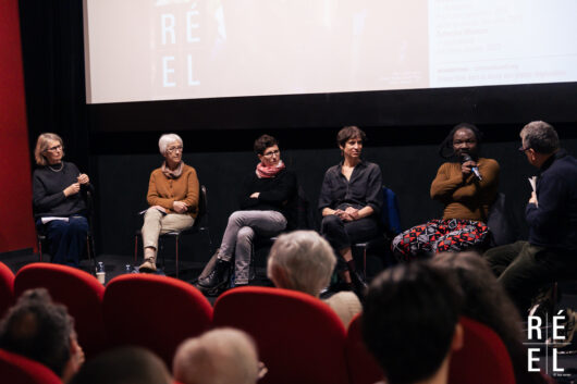 22 Mars - ParisDOC - débat ADDOC, Que peut le cinéma documentaire en temps de crise ? avec Marion Lary, Anne Galland, Anna Roussillon, Sylvestre Meinzer, Kiswendsida Parfait Kaboré, Renaud Cohen © Léa Rener
