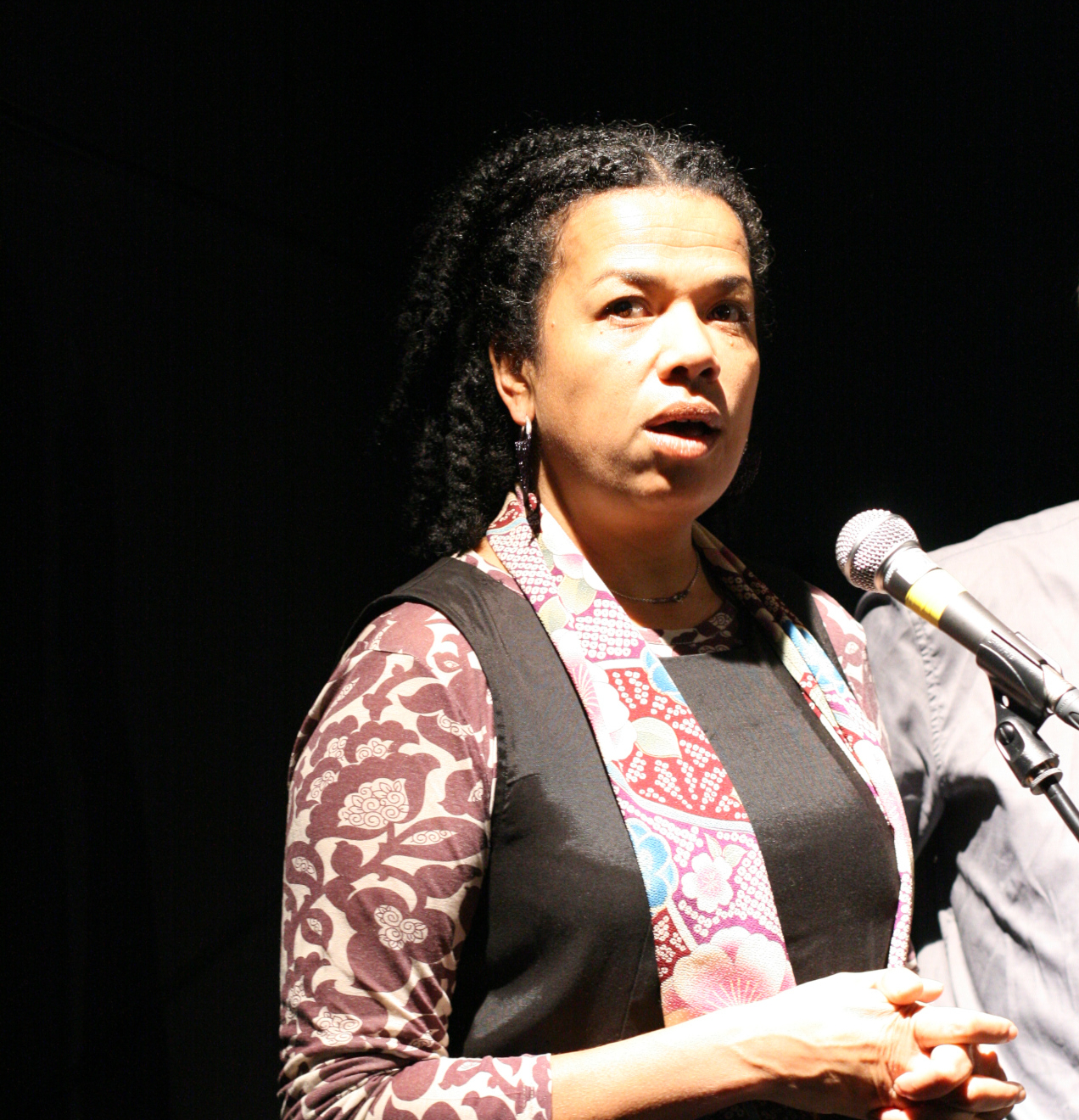 8 Mars - Compétition Française. La réalisatrice Sylvaine Dampierre présente son film LE PAYS À L'ENVERS © Valérie Dupoy