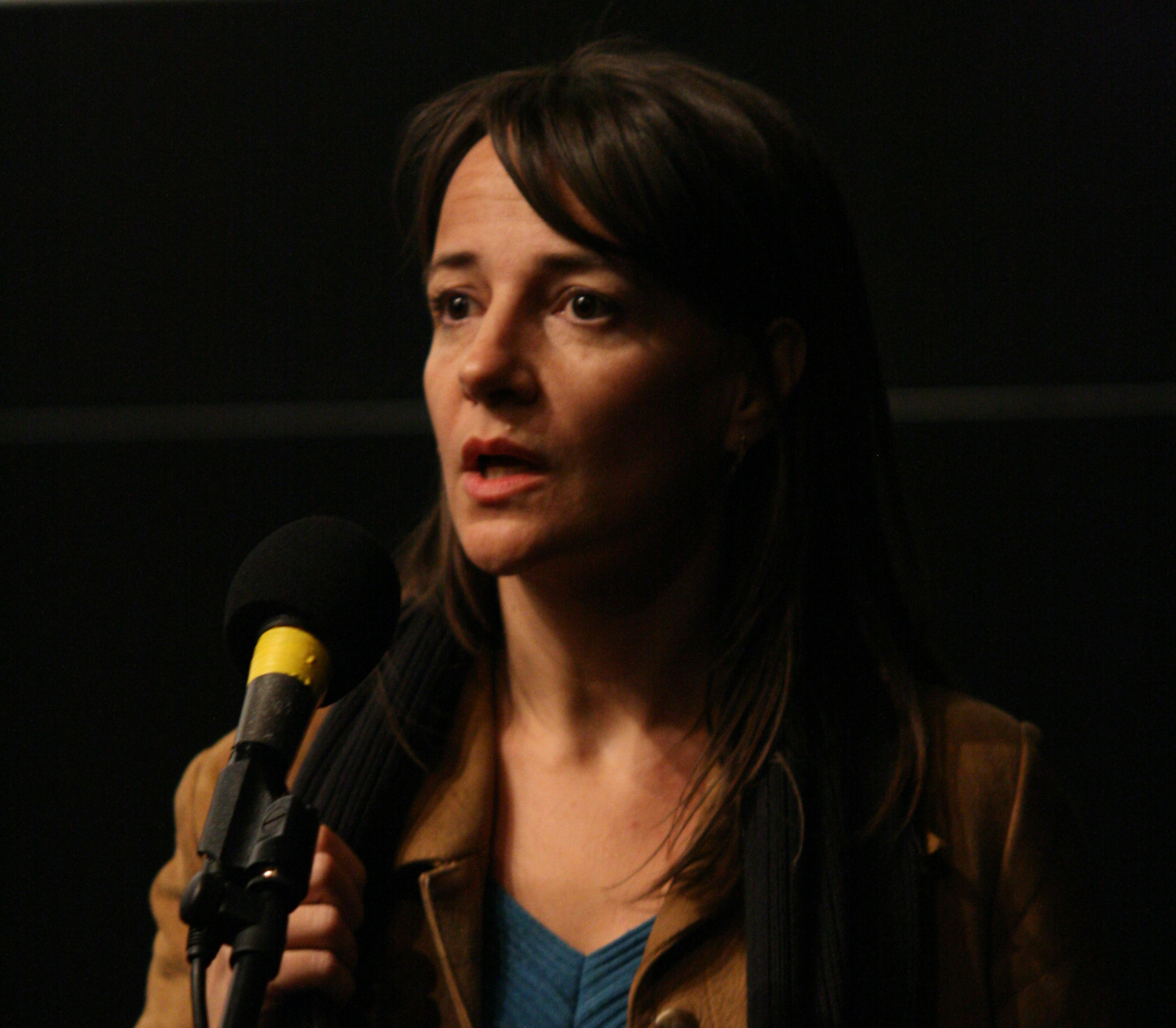 8 Mars - Compétition Française. La réalisatrice Marie Dumora présente son film JE VOUDRAIS AIMER PERSONNE © Valérie Dupoy