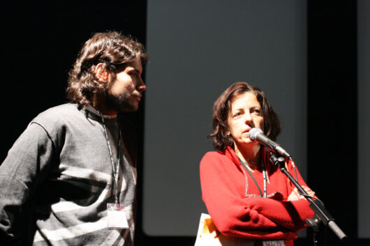 9 Mars - Compétition Internationale. Le réalisateur argentin Jorge Leandro Colás présente son film PARADOR RETIRO avec Catalina Villar (traduction) © Valérie Dupoy