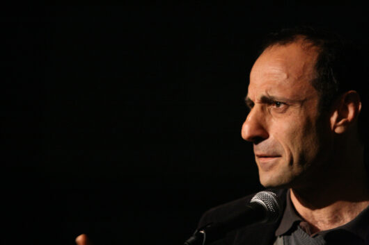 9 Mars - Compétition Internationale. Le réalisateur Hassan Zbib présente son film CREATIVE CHAOS: ROUND ONE © Valérie Dupoy