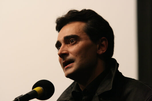 8 Mars - Compétition Française. Le réalisateur Frédéric Castaignède présente son film LA CITÉ DES ROMS © Valérie Dupoy
