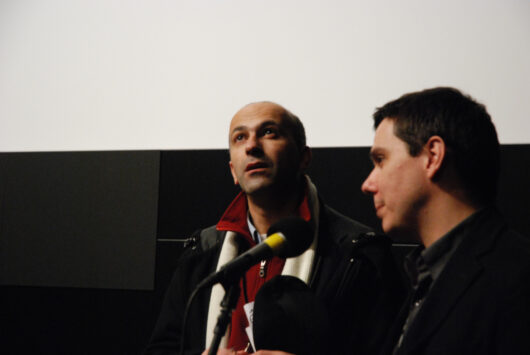 9 Mars - Compétition Internationale. Le réalisateur Malek Bensmail présente son film LA CHINE EST ENCORE LOIN avec Javier Packer-Comyn © Alexia Villard