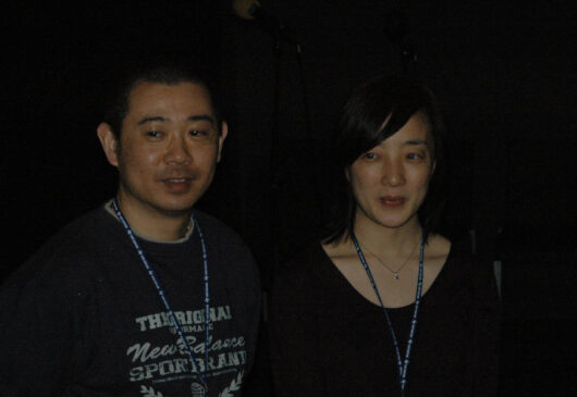 15 Mars - Compétition Internationale. Le réalisateur Guo Jing et la réalisatrice Ke Dingding présentent leur film MAXI XUEXIAO © Caroline Cieslik