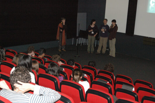 15 Mars - Compétition Internationale. Le réalisateur Guo Jing et la réalisatrice Ke Dingding présentent leur film MAXI XUEXIAO © Caroline Cieslik