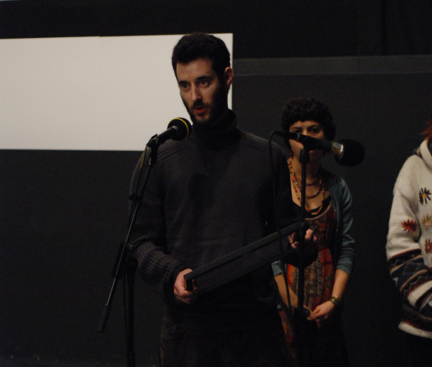 15 Mars - Cérémonie de Clôture. Palmarès. Prix des Jeunes – Cinéma du réel : L'EMPREINTE de Guillaume Bordier. Remis par le Jury Jeunes © Mélodie Rapin