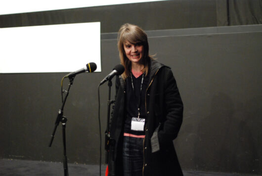 14 Mars - Compétition Internationale. La réalisatrice Sasha Pirker présente son film JOHN LAUTNER - DESERT HOT SPRINGS MOTEL © Mélodie Penet