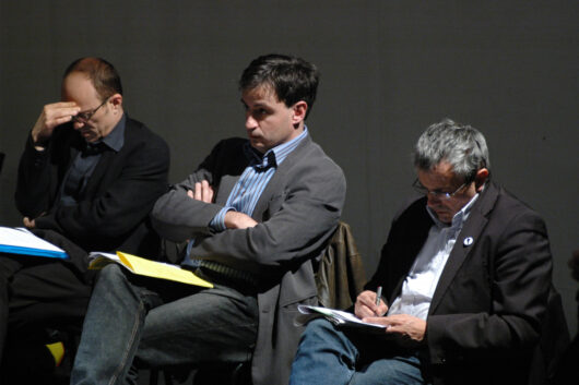 13 Mars - Rencontre professionnelles. Avec Philippe Chazal, Esther Flath, André Gattolin, Yves Jueland, Eric Maigret, Vincent Meslet et Franck Eskenazi © Caroline Cieslik