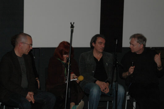 15 Mars - Histoire(s) Allemande(s). Les réalisateurs Thomas Heise, Gerd Kroske et Jürgen Elinghaus. Traduction simultanée de Heike Hurst © Caroline Cieslik