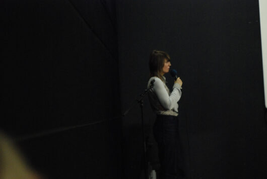 12 Mars - Compétition Internationale. La réalisatrice Sasha Pirker présente son film JOHN LAUTNER - DESERT HOT SPRINGS MOTEL © Mélodie Penet