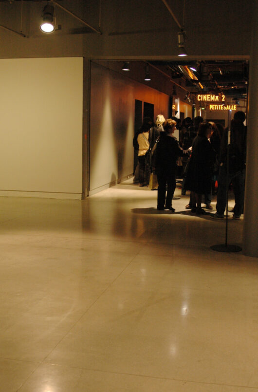 12 Mars - File d'attente de la salle Cinéma 2 du Centre Pompidou © Caroline Cieslik