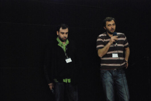 12 Mars - Compétition Internationale. Les réalisateurs Dmitri Mamulia et Bakur Bakuradze présentent leur film MOSKVA © Mélodie Penet