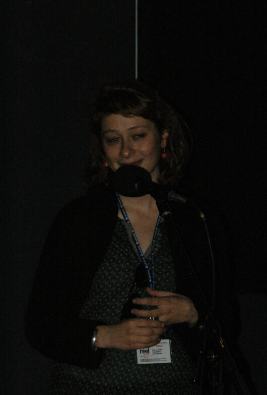 14 Mars - Compétition Internationale. La réalisatrice Salomé Jashi présente son film THEIR HELICOPTER © Caroline Cieslik