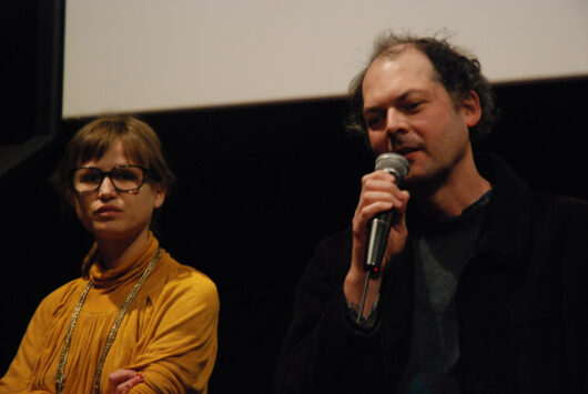 11 Mars - Exploring Documentary. Séance Argentique Pur ou Tressé #2. La réalisatrice Camille Robert et le réalisateur Philippe Cote © Valérie Dupoy
