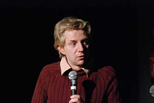 13 Mars - Compétition Française. Le réalisateur Amaury Brumauld présente son film UNE OMBRE AU TABLEAU © Alexia Villard
