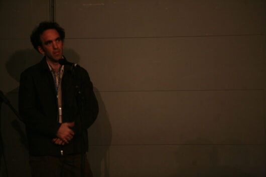 14 Mars - Compétition Internationale. Le réalisateur Sylvain L'Espérance présente son film UN FLEUVE HUMAIN © Caroline Cieslik