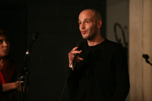 11 Mars - Compétition Française. Le réalisateur Swann Dubus présente son film L. VILLE avec Catherine Bizern (membre de l'association Les Amis du Cinéma du réel) © Florent Michel