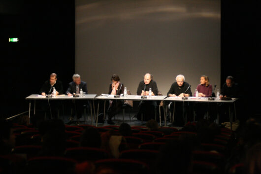 11 Mars - Rencontre. Journée Professionnelle : Une télévision sans publicité : mythe ou réalité ? Avec Fabrice Puchault,  Guy Seligmann, Monique Dagnaud,  Serge Lalou, Marie-Laure Sauty de Chalon et Olivier Séguret © Nicolas Rapin