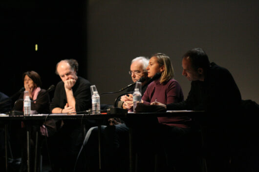 11 Mars - Rencontre. Journée Professionnelle : Une télévision sans publicité : mythe ou réalité ? Avec Fabrice Puchault,  Guy Seligmann, Monique Dagnaud,  Serge Lalou, Marie-Laure Sauty de Chalon et Olivier Séguret © Nicolas Rapin