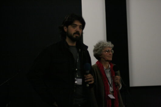 12 Mars - Compétition Internationale. Le réalisateur Juan Manuel Sepúlveda présente son film LA FRONTERA INFINITA avec Véronique Godard © Nicolas Rapin