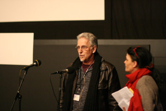 13 Mars - Americana. Le réalisateur Jim McBride présente l'un de ses films avec Marie-Pierre Duhamel-Muller © Nicolas Rapin