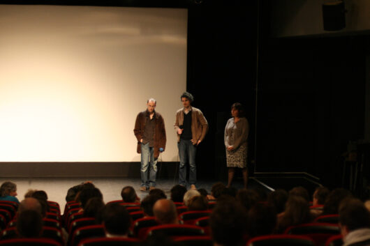 15 Mars - Compétition Française. Les réalisateurs François-Xavier Drouet et Boris Carré présentent leur film L'INITIATION © Nicolas Rapin
