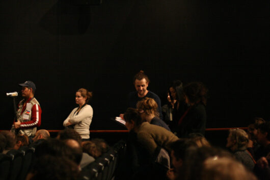 15 Mars - Cérémonie de Clôture. Palmarès. Prix international de la Scam : QIAN MEN QIAN de Olivier Meys. Remis par le Jury International : Lav Diaz, Françoise Etchegaray, Gulya Mirzoeva, Olaf Möller et Eugenio Polgovsky © Mélodie Penet