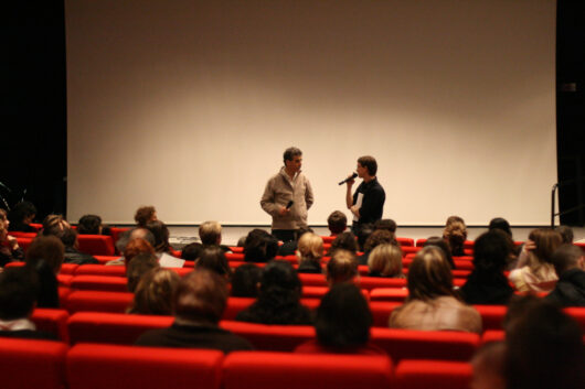 17 Mars - Compétition Française. Le réalisateur Pierre Boccanfuso présente son film LE CHAMANE, SON NEVEU ET LE CAPITAINE avec Paolo Moretti © Nicolas Rapin
